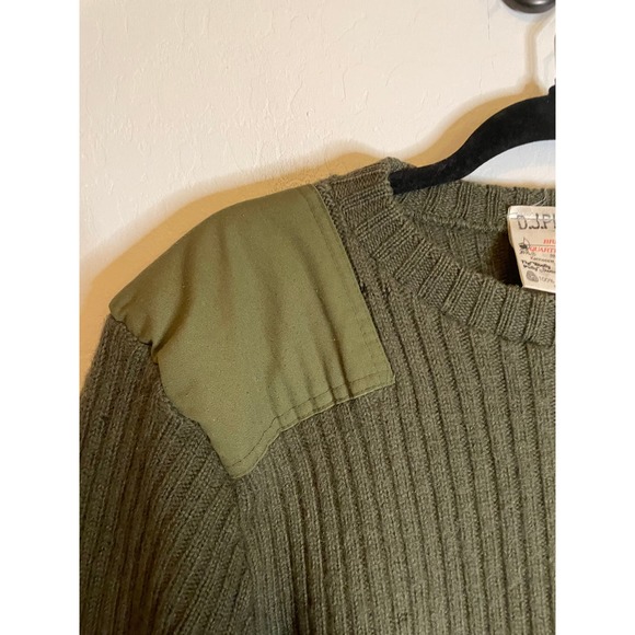 Brigade Quartermasters VINTAGE Military 100% Wool The Woolly Pully Sweater Sz 42 - Picture 5 of 6